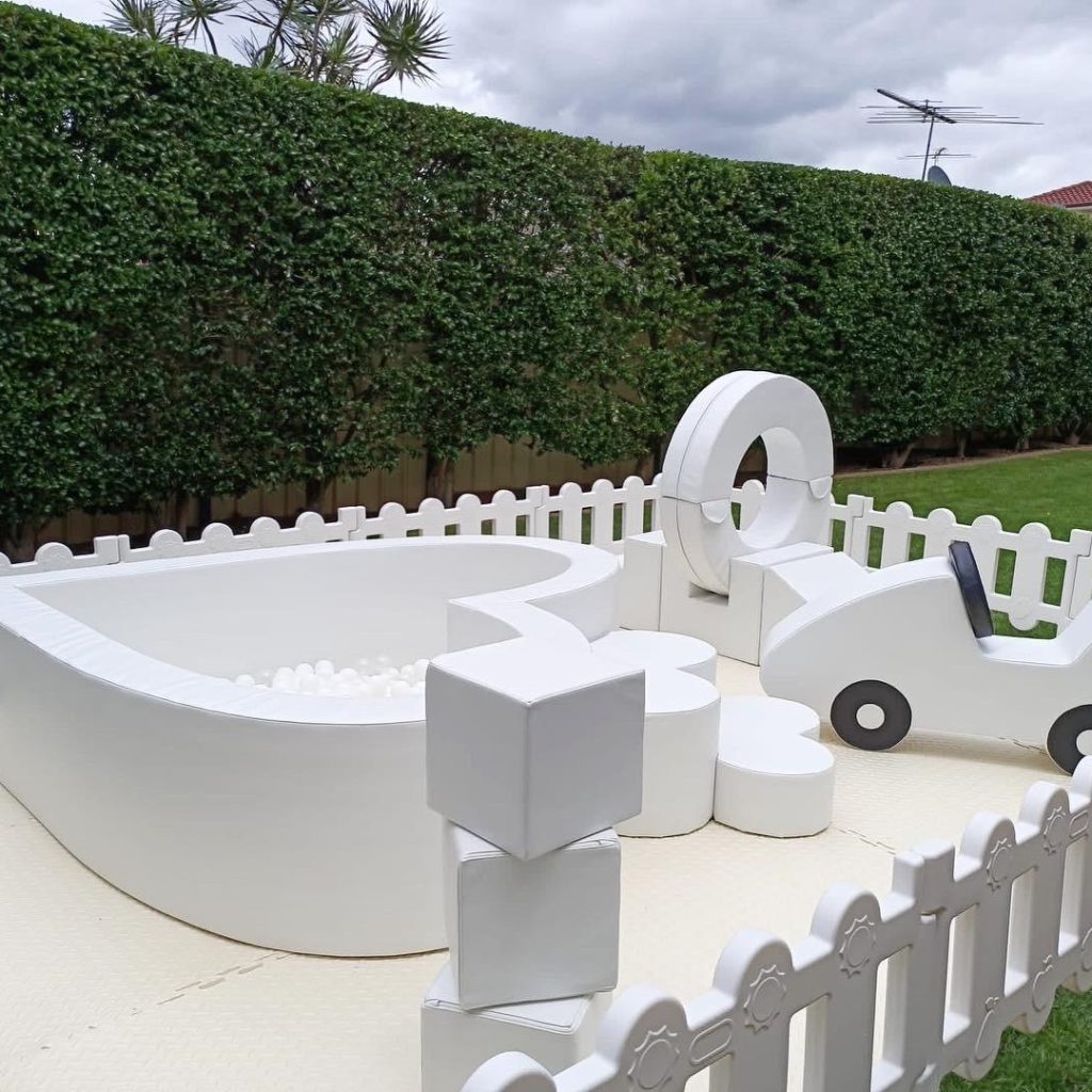 White Soft Play + Ball Pit Set